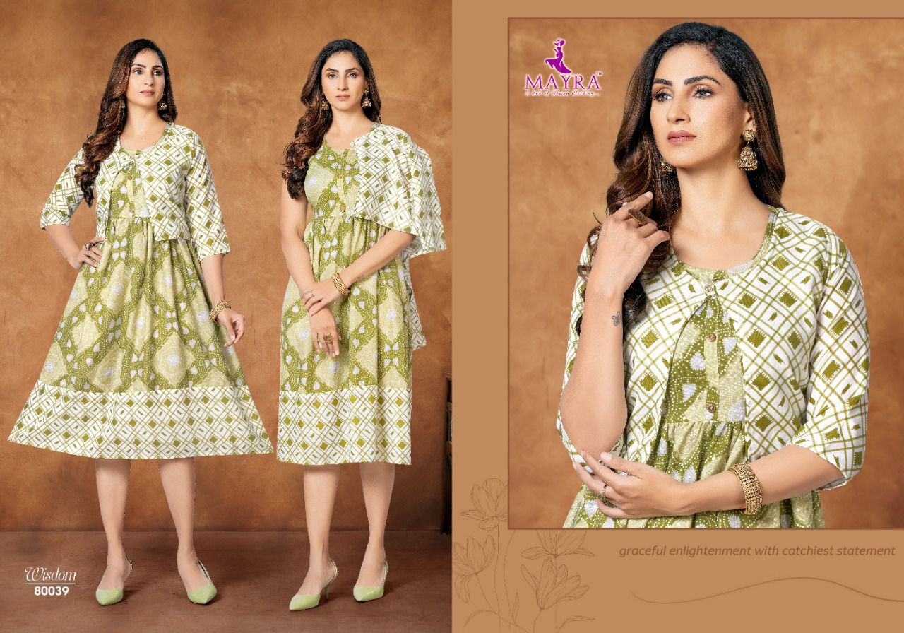 Mayra Wisdom New Fancy Ethnic Wear Printed Kurti Collection